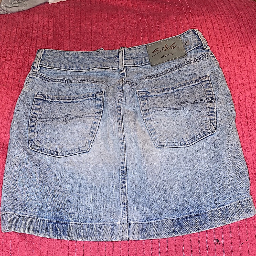 Silver Jeans denim mini skirt!! size 0-1